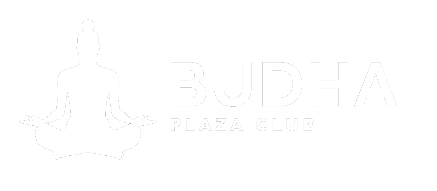 Buddha Plaza Club logo with meditating figure